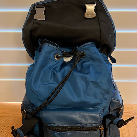 Coach Backpack in Blue. - Picture 7 of 13